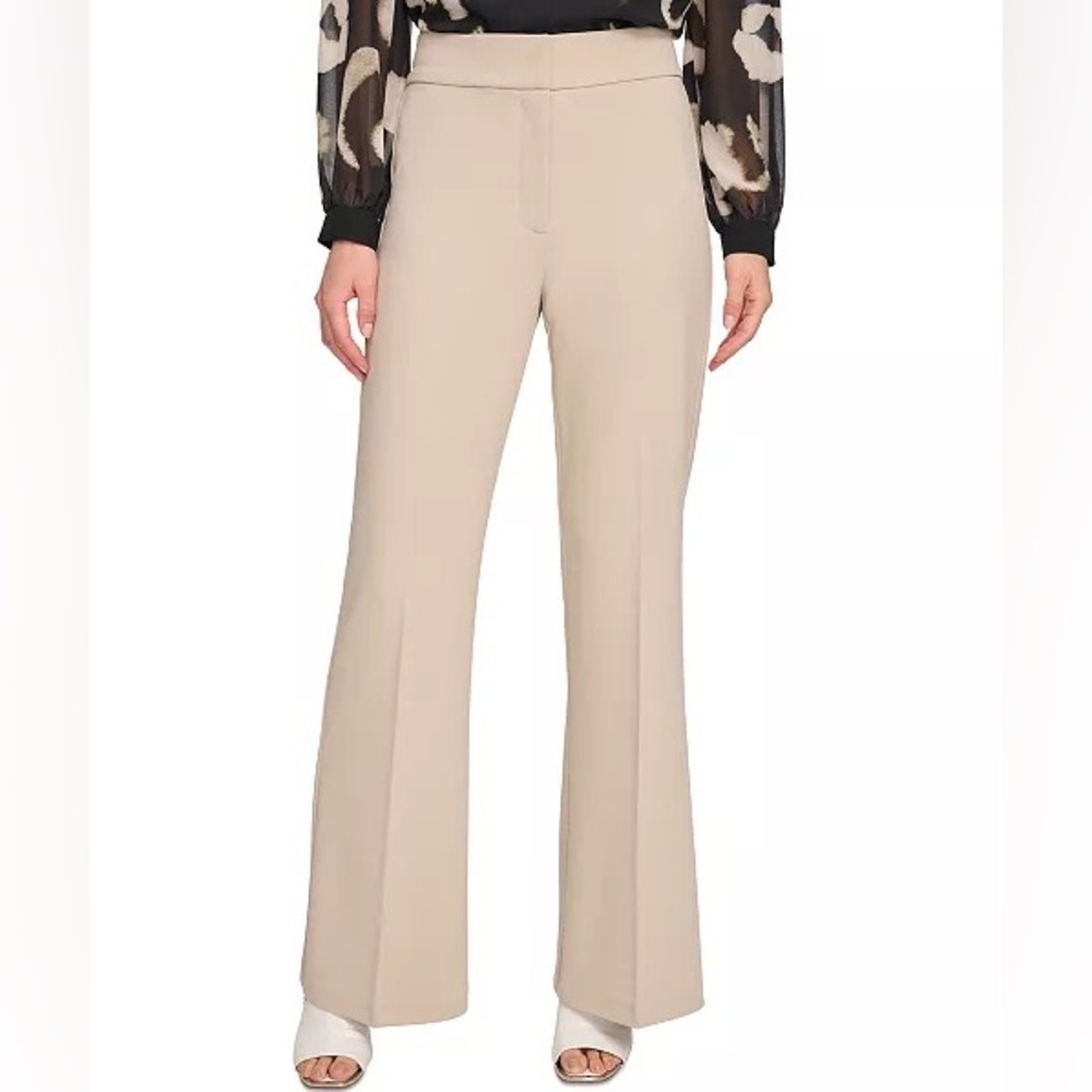 Polished High Waist Wide Leg Trousers